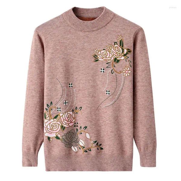 Frauen Pullover Elegante Gedruckt Lose Gestrickte Warme Casual Kleidung 2023 Winter Übergroßen Büro Dame Pullover Alle-spiel Tops