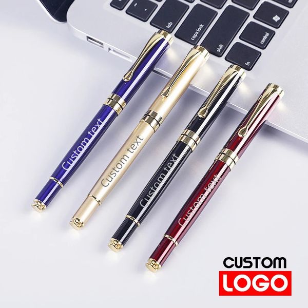 Canetas esferográficas Metal Signature Pen Orb Personalizado Publicidade Material de Escritório Lettering Nome Gravado Papelaria Personalizado Atacado 231023