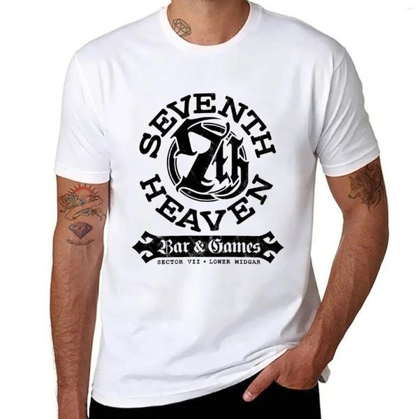 Мужские поло Сектор 7 ? Футболка Seventh Heaven Bar (черная) Футболки с рисунком Мужские мужские футболки