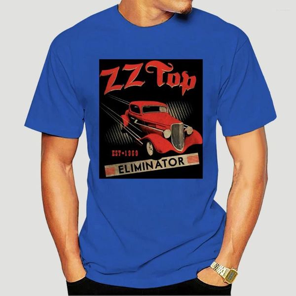 Herren-T-Shirts ZZ Top Herren-T-Shirt Vintage Eliminator Tour in Schwarz meliert, Größen SM – 5XL 3018X