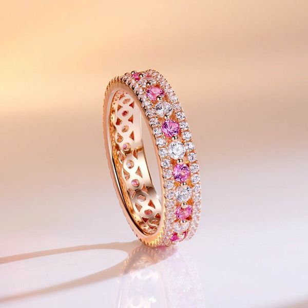 Echter Morganit-Ring aus 10-karätigem Roségold mit Diamanten für Frauen. Ethisch, authentisch und aus biologischem Anbau hergestellter, handgefertigter Morganit-Schmuck für Sie