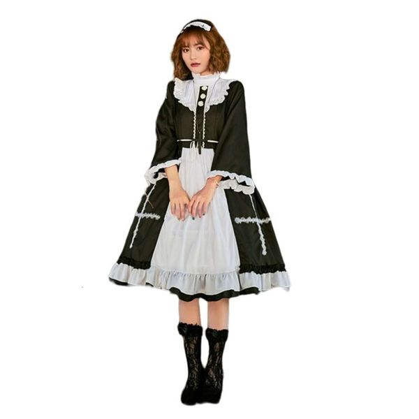 Halloween Costume Women Designer Cosplay Costume Costume Halloween Nun Maid Abito Lolita Abito Stuposo Abito Spira