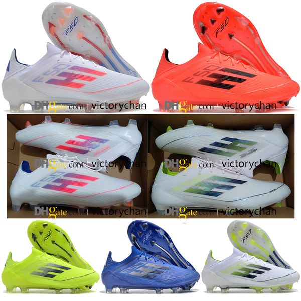 Borsa regalo Qualità Scarpe da calcio della nuova stagione F50 Speed Legacy FG Messis Tacchetti da calcio Uomo Scarpe da ginnastica in morbida pelle per esterni Scarpe da calcio in maglia Botas De Futbol Taglia US 6.5-11