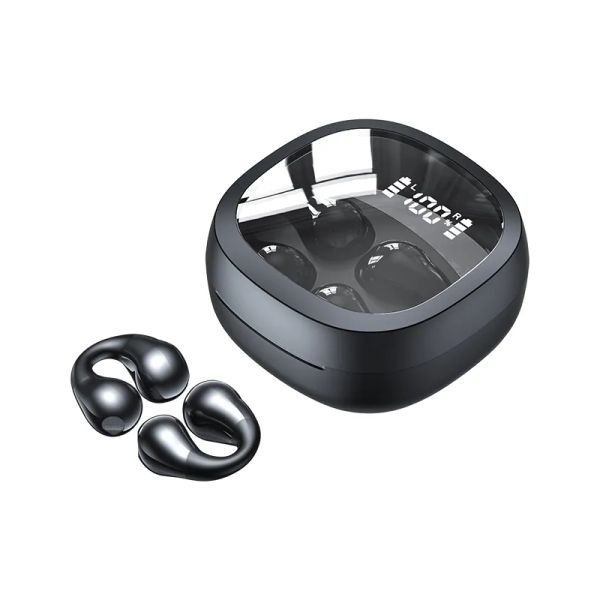 НОВЫЕ наушники с костной проводимостью JR01 Bluetooth 5,3, зажим для ушей, серьги, беспроводные наушники, спортивный микрофон, гарнитура, ушной крючок для телефона LL