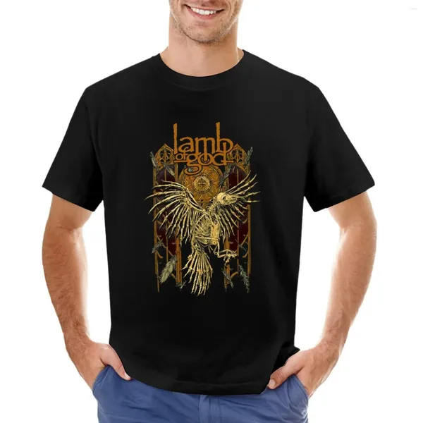 Polos Masculinos Lamb Of God - Crow Camiseta Roupas de Verão Camisetas