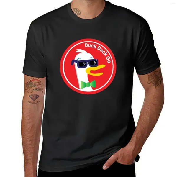 Polos masculinos legal duckduckgo camiseta meninos camisetas homem masculino casual elegante