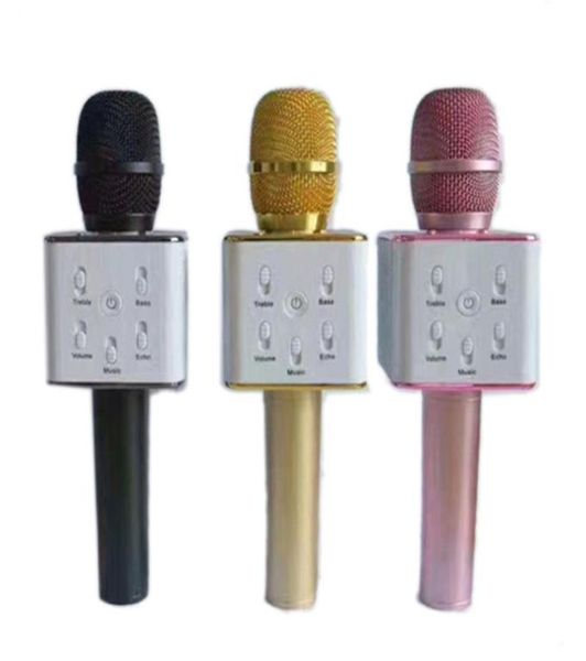 Q7 Bluetooth Mikrofon Tragbare Handheld Wireless KTV Karaoke Player Lautsprecher MIC Lautsprecher Für iPhone 7 Plus Samsung S75140965