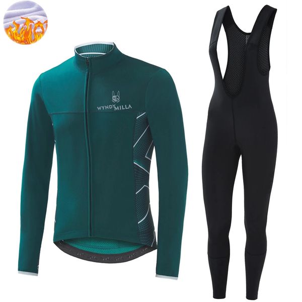 Maglia da ciclismo Imposta Wyndymilla Tuta invernale Giacca da Mtb in flanella Ciclismo Abbigliamento sportivo unisex caldo Resiste ai forti venti contro il freddo 231023