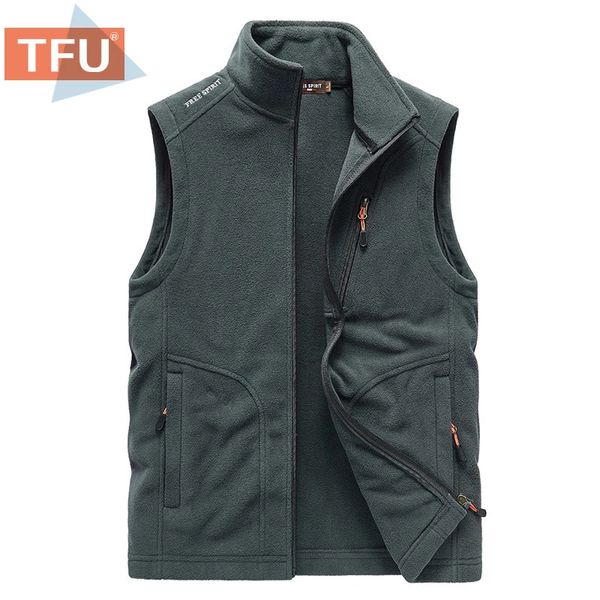 Heren Vesten 5XL Mannen Lente Uitloper Dikke Warme Fleece Mouwloos Vest Jas Vest Mannen Herfst Casual Outfits Tactische Vest mannen Plus 231023