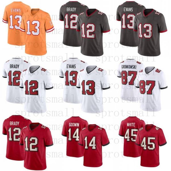 Maglia da calcio personalizzata Tom Brady Youth Baker Mayfield Mike Evans Devin White Chris Godwin Kyle Trask Antoine Winfield Jr. Lavonte Carlton David III Vita Vea Sterns