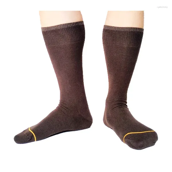 Calze da uomo Calze di cotone da uomo di marca da uomo Caffè sexy Solido maschile Formale di alta qualità Signori Winter Sox per scarpe in pelle