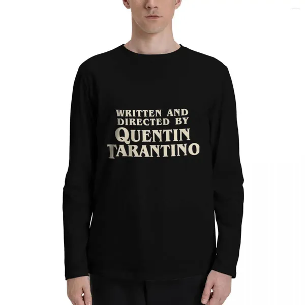 Polos masculinos escritos e dirigidos por Quentin Tarantino (original) Camisetas de manga comprida Camiseta Plus Size Camisetas Mens Pack