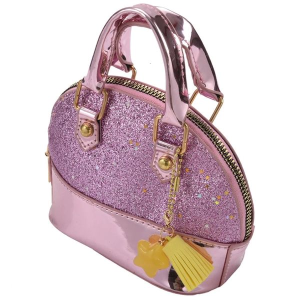 Bolsas Pequenas Meninas Lantejoulas Bolsas Princesa Crossbody Bag Mini Satchel Presentes Para Meninas Criança Crianças Rosa 231023