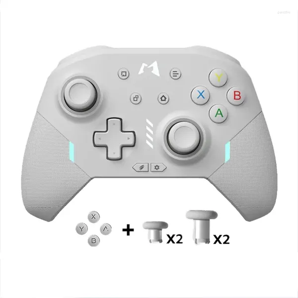 Controladores de jogo MOBAPAD Huben Elite Wireless Bluetooth Controller Mecânico Gamepad Dual Mode Versão Joystick para Switch PC