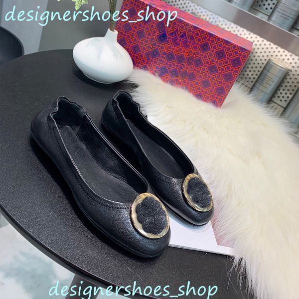 Scarpe eleganti da donna di design di lusso classiche primavera e autunno Scarpe da balletto in vera pelle al 100% taglia 35-41 scarpe da guida comode e piatte alla moda calpestano mocassini pigri