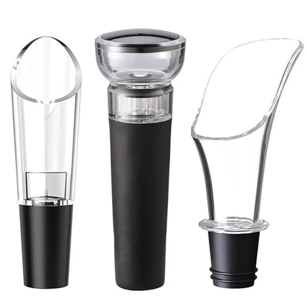 Bar Araçları Şarap Pourer Decantter Kırmızı Havalandırma Spout Pooking Aerator Stopper Taşınabilir Alet Aksesuarları 231023