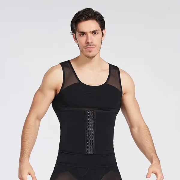 Kadın şekillendiricileri Erkekler Kelime Ayarlanabilir Göbek Korse Bel Göğüs Kemeri Bira Stil Yeleği Görünmez Nefes Bulabilir Shapewear