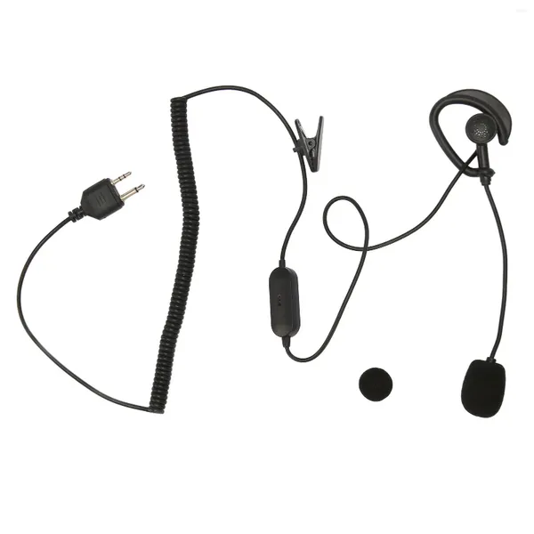 Walkie talkie fone de ouvido 2 vias rádio fone de ouvido fio do plutônio transmissão estável flexível fácil de usar ótima qualidade de som para midland