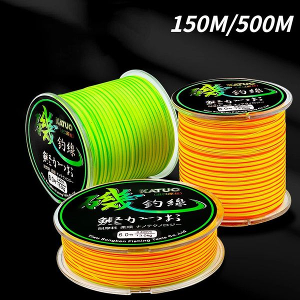 Linea treccia 150M500M Semi galleggiante Pesca su roccia 018MM05MM 573LB430LB Forte monofilamento Nylon Accessori per carpa 231023