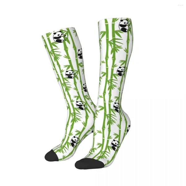 Мужские носки Harajuku, мужские носки до середины икры, милые детские носки с пандой, бамбуковые товары, мягкие спортивные представительские летние подарки, идея