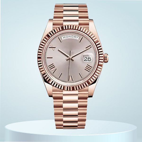 AAA hochwertige Designer-Herrenuhr 8205 Uhrwerk Saphir verspiegeltes Zifferblatt 36 41 mm Roségold Edelstahl Datejust-Uhr Damen Luxuriöse Business-Moissanit-Uhr