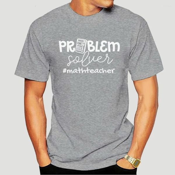 Herren T-Shirts Damen Problemlöser Mathelehrer Frauen Geschenkshirt Schwarz für Männer Frauen-0655A