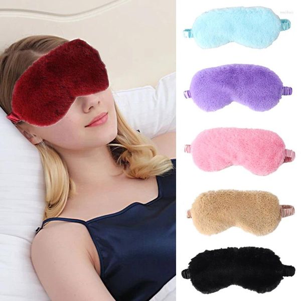 Fontes de festa máscara de dormir venda macia máscaras de olho de pelúcia bonito amor nuvem capa eyepatch nap saúde