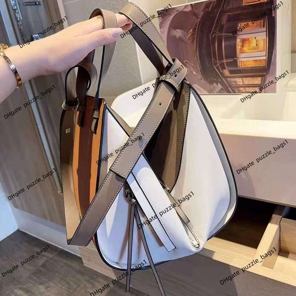 Großhandel Damentasche Hammock Designer Bucket Tote Lowe Hochwertiges Leder Schulter Messenger Kleine runde Boston Handtasche 90 % Fabrikverkauf