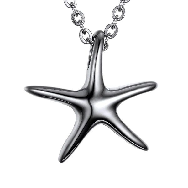 Pendant Necklaces Lily Memorial Jewelry Starfish Charm Urn Ashes Necklace Keepsake With Chain A Gift Bag Drop Delivery Pendants Dhqwp