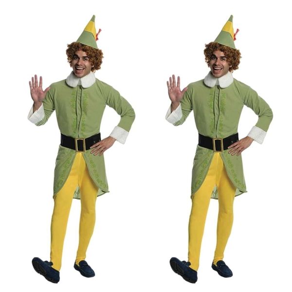 Cosplay Weihnachtskostüm Damen Designer Cosplay Kostüm Erwachsene Weihnachtself Grünes Kostüm Bühnenkostüm Cosplay Locker und bequem