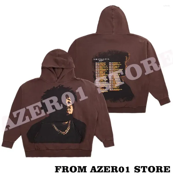 Herren Hoodies Rod Wave Nostalgie Übergroße Braun Tour Merch Winter Männer/Frauen Mit Kapuze Süße Streetwear LongSleeve Logo Sweatshirt