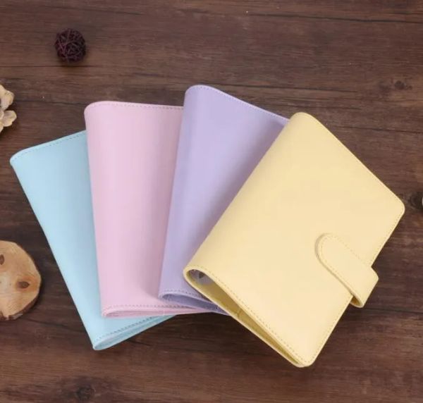 Criativo colecionável à prova d'água Macarons Decorações de Natal Fichário Mão Ledger Notebook Shell Folha solta Bloco de notas Diário Papelaria Capa Escola