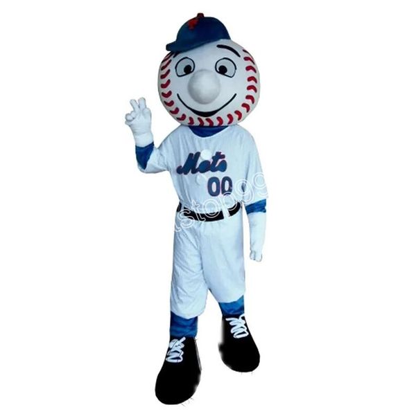 Costume da mascotte da baseball personalizzato di Halloween Personaggio a tema anime dei cartoni animati di alta qualità Costume da adulto per pubblicità esterna per feste di Natale