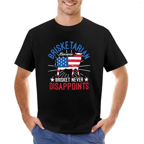 Herren Polos Brisketarian Because Brisket Never Disappoints BBQ T-Shirt T-Shirts Man Sweat Shirts Herren