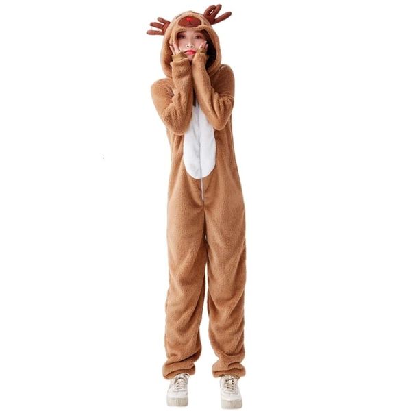 Disfraz de Navidad para mujer, disfraz de Cosplay de diseñador, disfraz de Halloween, disfraz de Papá Noel, disfraz de Navidad, alce, animal, disfraz de hombre y mujer adulto