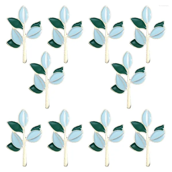 Broches 10 Pcs Linda Flor Elegante Moda Lapela Pins Para Mochilas Jóias de Casamento Bonito Planta Crachá