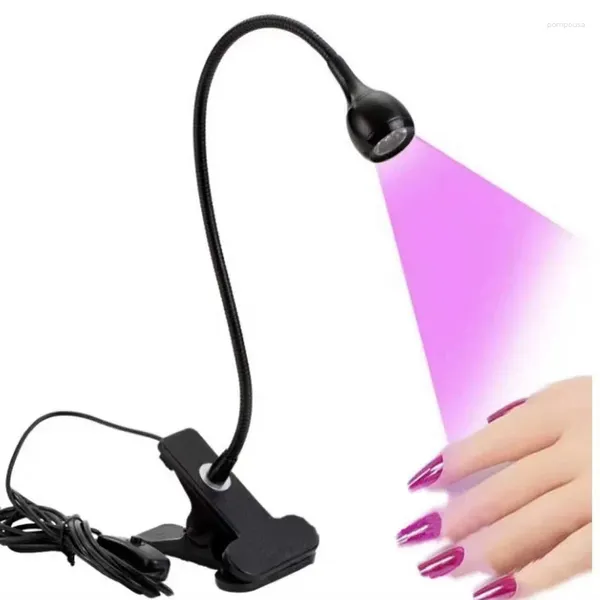 Tırnak kurutucuları sdatter LED ışıklar kurutucu UV lambası ultraviyole esnek klipsli klipsli masa mini usb jel kürleme manikür pedikür salon araçları