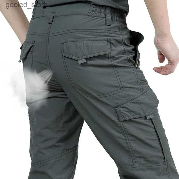 Herrenhose, atmungsaktiv, leicht, wasserdicht, schnell trocknend, lässig, für Herren, Sommer, Armee, Militärstil, Hose, Herren, taktische Cargohose, männlich, Q231023