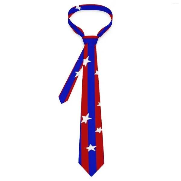 Галстуки-бабочки, мужские галстуки со звездами и в полоску, красные, синие, элегантный дизайн воротника, повседневная одежда, аксессуары для галстуков отличного качества
