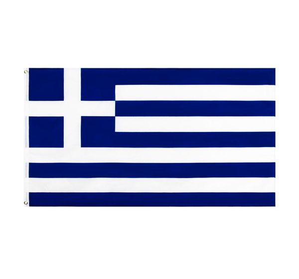 Direct Factory 100 Polyester 90 x 150 cm gr grc Griechenland-Flagge von Griechenland zur Dekoration 7641252