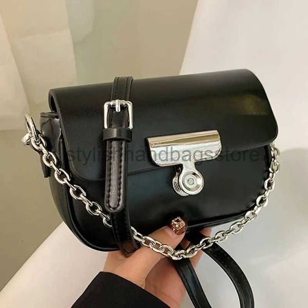 Borsa a tracolla piccola da sella a tracolla per donna 2023 Nuova borsa a tracolla Fasion Clip Sape Lock Design Borsa e portafoglio da donnastylishhandbagsstore