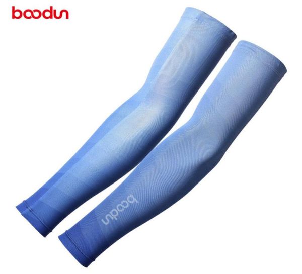 Manicotti da donna per uomo stampati grigio blu compressione maniche sport all'aria aperta protezione UV braccia calde Sunsn ciclismo maniche da bicicletta da corsa4009520