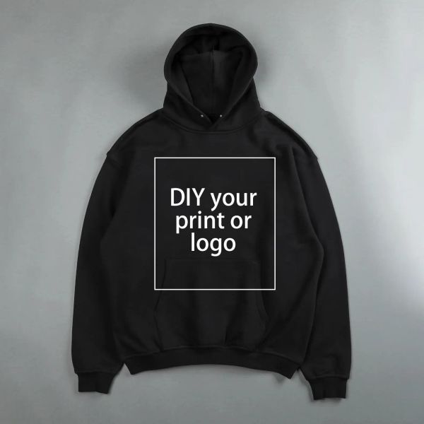 Benutzerdefinierte Männer Frauen Hoodies Sweatshirts Hohe Qualität DTG Drucktechnik Kunde Anpassen US-Größe Tops Logo Muster Vip Link