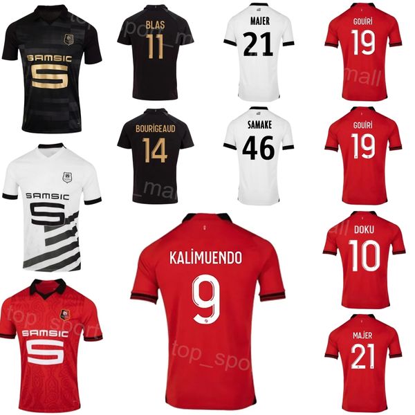 23 24 Maglia Club Soccer Stade Rennais 34 SALAH 9 KALIMUENDO 14 BOURIGEAUD 10 GOUIRI 22 ASSIGNON 33 DOUE 11 BLAS 5 THEATE 23 OMARI MATIC TRUFFERT Kit maglia da calcio