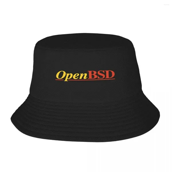 Baskenmützen OpenBSD Bucket Hats Panama für Kinder Bob Reversible Fisherman Summer Beach Fishing Unisex Caps