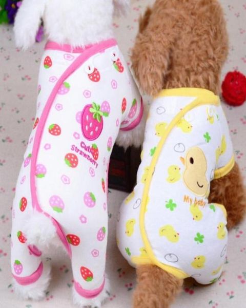 Милые пижамы для маленьких собак, одежда для собак, кошек, комбинезон для щенков, пальто для чихуахуа, футболка с принтом померанского шпица5660543