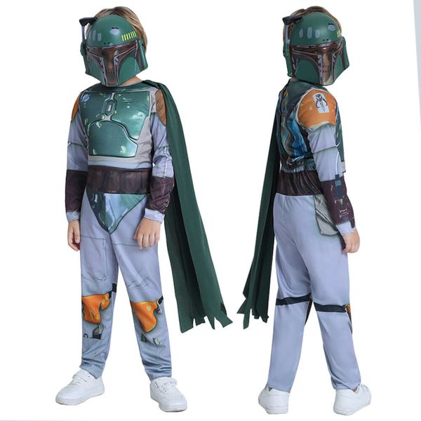 Cosplay the Costume Kids Mandalorian Din Djarin Kostümleri Üniforma Pelerin Maskesi Kıyafetleri Çocuk İçin Cadılar Bayramı Kıyafetleri