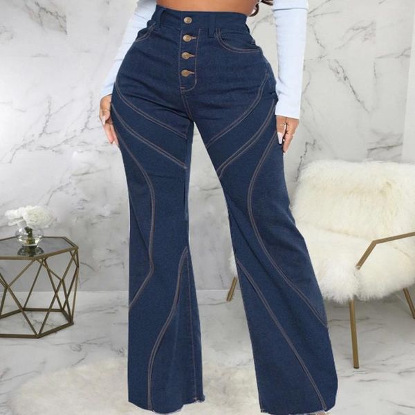 Damenjeans Damenmode Trend Stitching Slim Bell Bottoms