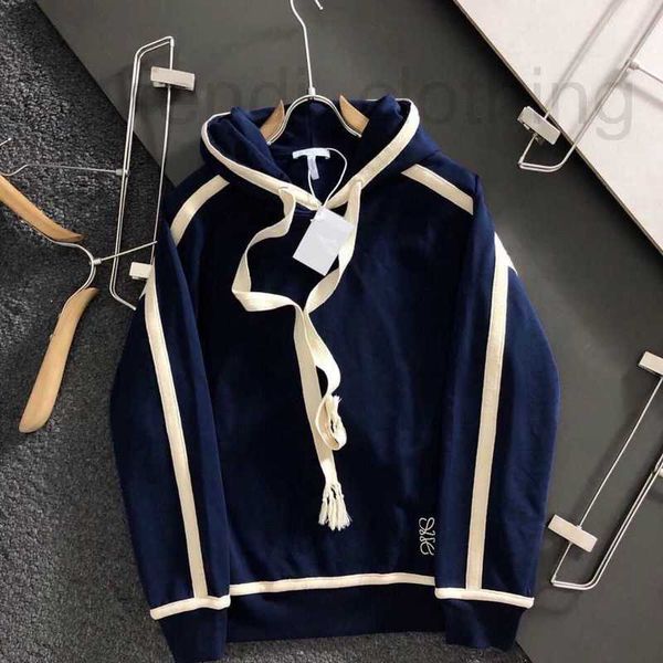 Moletom Com Capuz Masculino Moletons Designer Outerwear Alta Versão Outono e Inverno Moda Bordado Borla Cordão Costura Hoodie Qualidade Mulheres Casaco Fino J