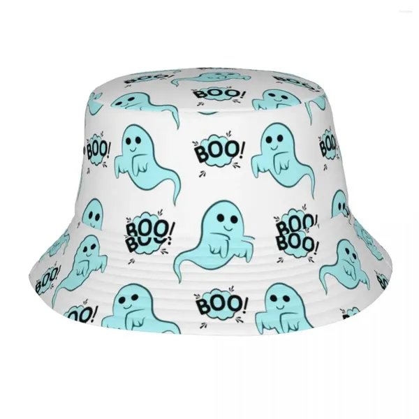 BERETS Custom Halloween Horror Boo Ghost Cartunone Modello Cappello Dincet da donna Fashion Summer Sun Fisherman Cap